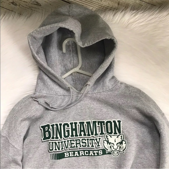 Dated Champion Binghamton Bearcats Hoodie Grey - Picture 4 of 8